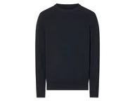 Swetry męskie - esmara Men Sweter dzianinowy męski z bawełny (Granatowy, XXL (60/62)) - miniaturka - grafika 1