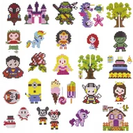 Prace ręczne dla dzieci - Koraliki Fluorestencyjne DIY Świecące Szablony Kuferek do Prasowania - miniaturka - grafika 1