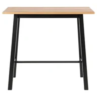 Stoły - Actona Stół Barowy Canlo 105X117X58 Natyralny + Czarny - miniaturka - grafika 1