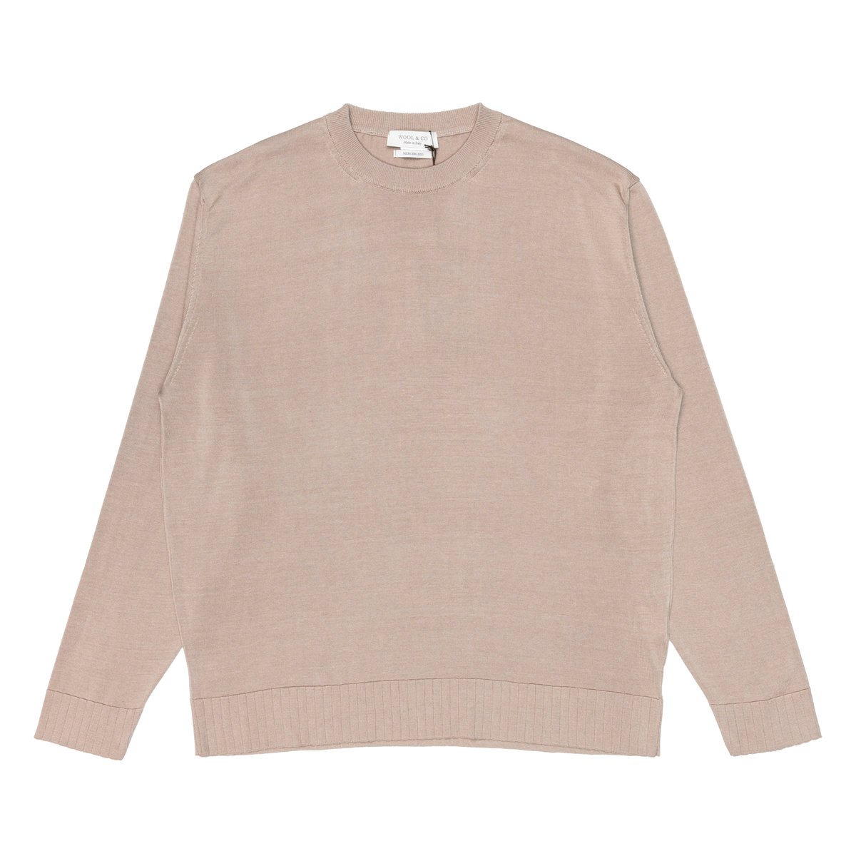 sweter ML męskie wełna & Co Mercerizzato piaskowy