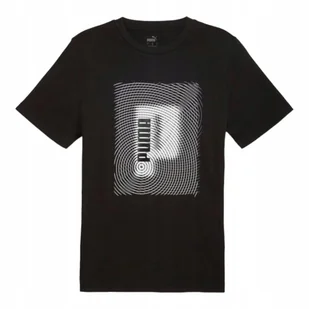 PUMA KOSZULKA MĘSKA T-SHIRT GRAPHICS EXECUTION TEE CZARNA r.L - Koszulki męskie - miniaturka - grafika 1