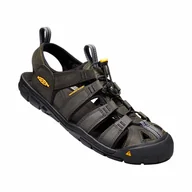 Sandały męskie - Męskie Sandały KEEN CLEARWATER CNX LEATHER KE-1013107 – Szary - miniaturka - grafika 1