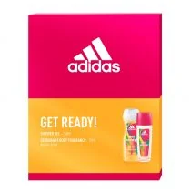 Adidas Get Ready! For Her zestaw dezodorant + żel - Zestawy kosmetyków damskich - miniaturka - grafika 2
