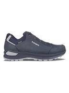 Buty trekkingowe męskie - LOWA Skórzane buty turystyczne "Renegade Evo GTX" w kolorze granatowo-szarym - miniaturka - grafika 1