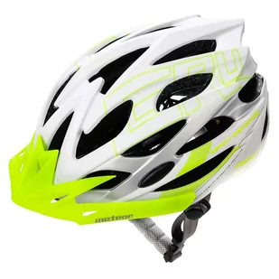 Meteor KASK ROWEROWY GRUVER white/green S 24800 - Kaski rowerowe - miniaturka - grafika 1