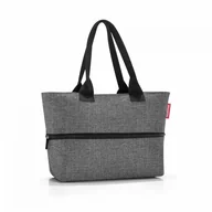 Torby i wózki na zakupy - torba shopper e1 twist silver kod: RRJ7052 + Sprawdź na SuperWnetrze.pl - miniaturka - grafika 1