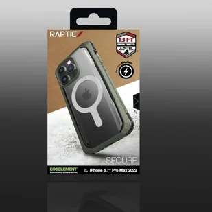 Raptic X-Doria Secure Case etui iPhone 14 Pro Max z MagSafe pancerny pokrowiec zielony - Etui i futerały do telefonów - miniaturka - grafika 6