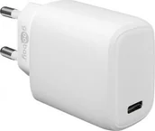 Ładowarki do telefonów - Ładowarka Goobay USB-C PD Power Delivery szybka ładowarka 25 W, biały - miniaturka - grafika 1