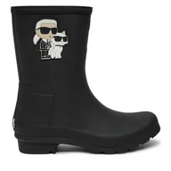 Kalosze damskie - Kalosze KARL LAGERFELD KL47073T Czarny - miniaturka - grafika 1