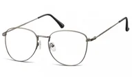 Okulary korekcyjne, oprawki, szkła - Oprawki okulary Pilotki zerówki korekcyjne 924H grafitowe - miniaturka - grafika 1