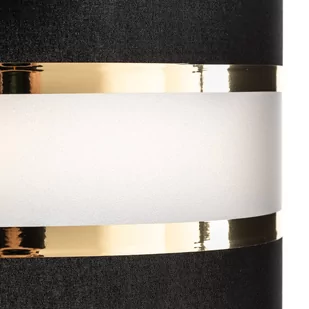 Lampa wisząca Helen czarno-złota okrągła 4-pkt. - Lampy sufitowe - miniaturka - grafika 4