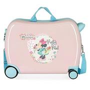 Walizki - Disney Minnie Florals walizka dziecięca, różowa, 50 x 38 x 20 cm, sztywna, zamknięcie z tworzywa ABS, 34 l, 1,8 kg, 4 koła, bagaż podręczny - miniaturka - grafika 1