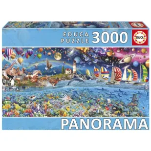 Puzzle 3000 Życie panorama Educa - Puzzle - miniaturka - grafika 1