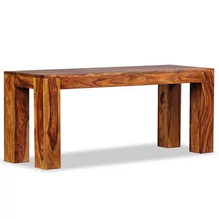 vidaXL Ława, lite drewno sheesham, 110 x 35 45 cm vidaXL - Ławki do przedpokoju - miniaturka - grafika 1