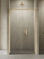 Ścianki i drzwi prysznicowe - Drzwi prysznicowe rozsuwane lewe kolor złoty szczotkowany 100 cm D-0784A Prime New Trendy Gold Brushed - miniaturka - grafika 1
