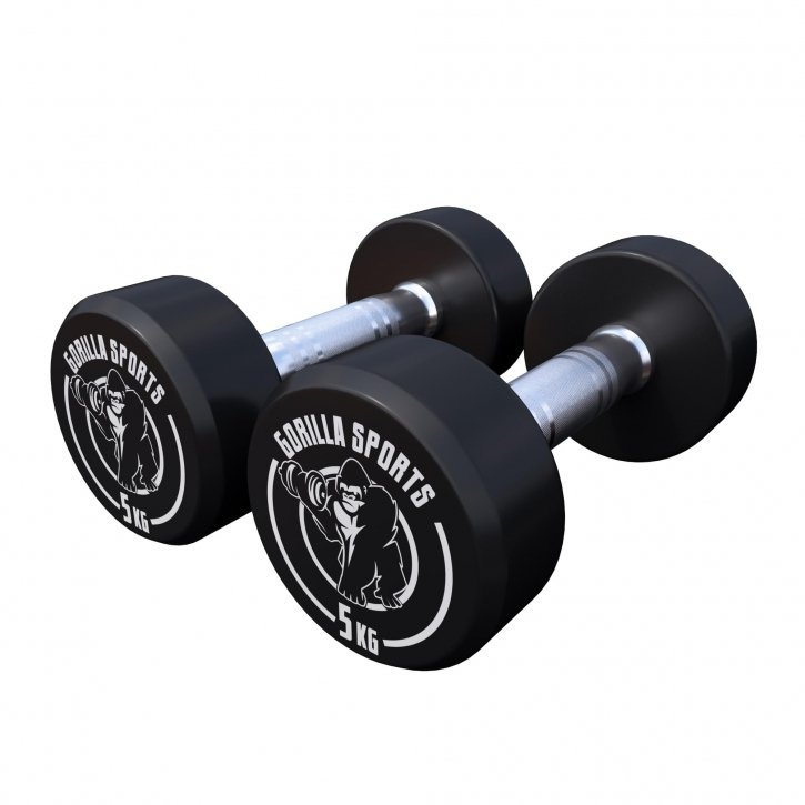 Gorilla Sports Hantli profesjonalne 2x5 kg (100276-00008-0102)