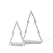 Choinki - Choinka drewniana sosnowa ELF, ozdoba świąteczna - biały, zestaw 2 szt. - miniaturka - grafika 1