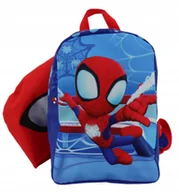 Plecaki - Plecak z wodoodpornym kapturem Marvel Spider-Man do szkoły przedszkola - miniaturka - grafika 1