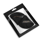 Gąbeczki do makijażu - Puszek trójkątny do pudru Clavier, czarny 2szt - miniaturka - grafika 1