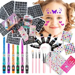 Tatuaże Brokatowe zmywalne dla dzieci 402 Szablony do tatuażu MEGA ZESTAW - Zabawki kreatywne Tatuaże Brokatowe zmywalne dla dzieci 402 Szablony do tatuażu MEGA ZESTAW - Zabawki kreatywne - miniaturka - grafika 1