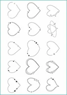 Zabawki kreatywne - Tatuaże tymczasowe minimalistyczne serca - miniaturka - grafika 1