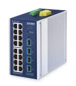 Pozostałe akcesoria sieciowe - PLANET IGS-4215-16T4X łącza sieciowe Zarządzany L2/L4 Gigabit Ethernet (10/100/1000) Aluminium, Niebieski - miniaturka - grafika 1
