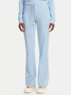 Juicy Couture Spodnie dresowe Apollo JCWBJ125311 Błękitny Flared Leg - Spodnie sportowe damskie - miniaturka - grafika 1