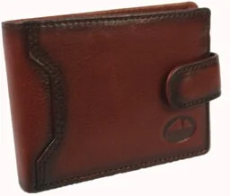 Portfel Męski Skórzany EL FORREST Mały Skóra Bydlęca Poziomy Z Zapinką Jedno Skrzydełko 851 29 RFID BRĄZOWY 11 x 8 x 2 [cm] - Portfele - miniaturka - grafika 1