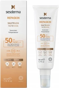 SesDerma REPASKIN silk touch Fotoprotektor do twarzy SPF50, 50ml - Balsamy i kremy do opalania - miniaturka - grafika 2