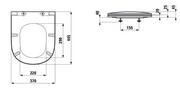 Deski sedesowe - Laufen Lua Deska sedesowa 44,5x36,5 cm biała H8910820000001 - miniaturka - grafika 1