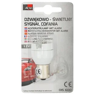 Sygnał cofania 12V 21W dźwiękowo-świetlny 4CAR - Żarówki samochodowe - miniaturka - grafika 1