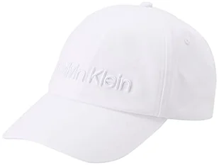 Calvin Klein Męska czapka z daszkiem z haftem Calvin, biały, Jeden rozmiar - Czapki damskie - miniaturka - grafika 1