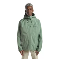 Kurtki męskie - Męska kurtka przeciwdeszczowa Jack Wolfskin TEMPEST 2L JKT M eucalyptus - S - miniaturka - grafika 1