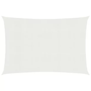 vidaXL Żagiel przeciwsłoneczny, 160 g/m, biały, 2x3 m, HDPE vidaXL - Parasole ogrodowe - miniaturka - grafika 1