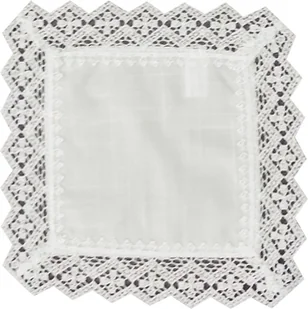 Serwetka Z Gipiurą, 20X20, Ecru Geometryczna, G13-04-Kw - Obrusy i serwetki - miniaturka - grafika 1