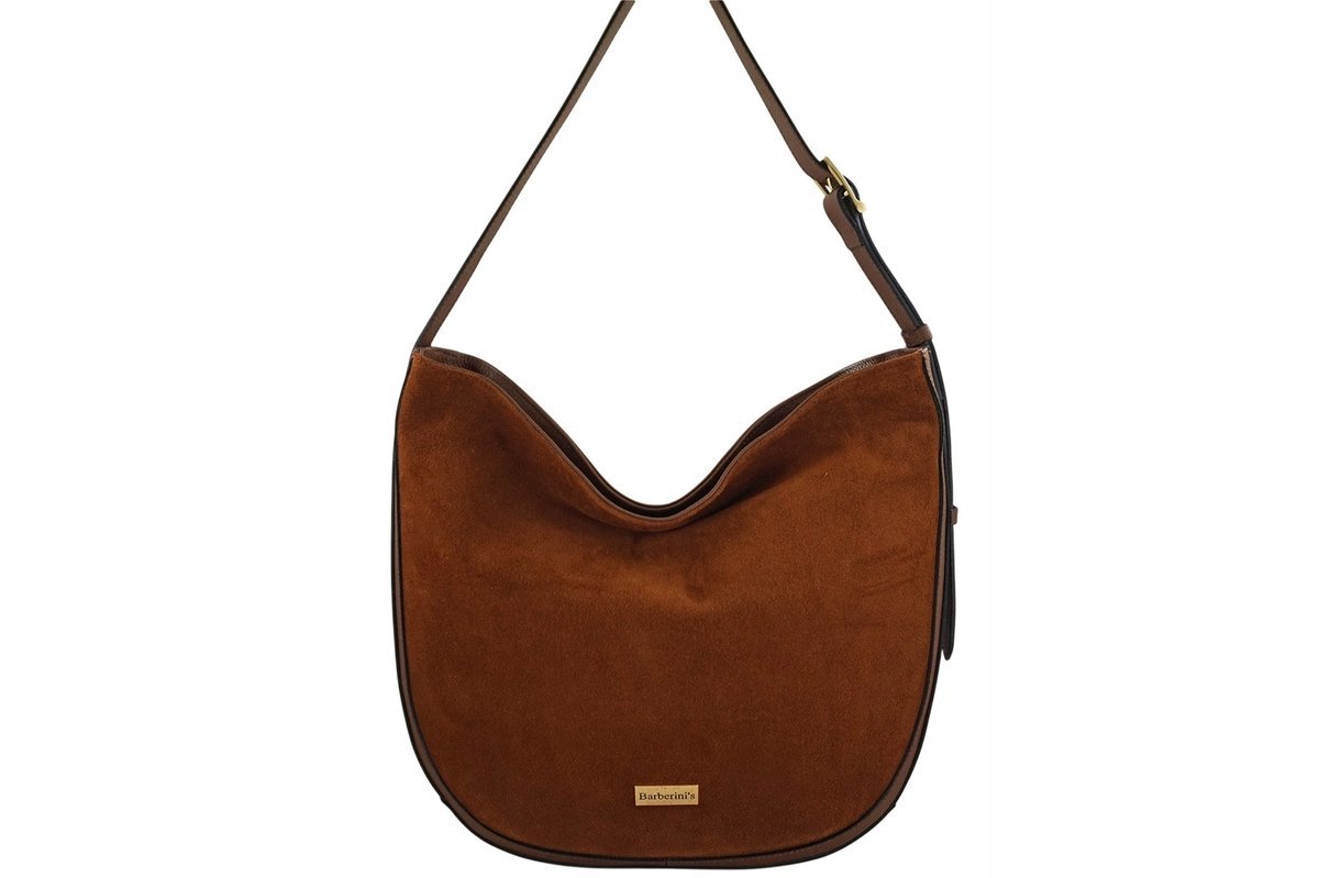 Barberinis torebka shopper skóra naturalna brązowy