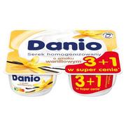 Desery mleczne - Danio Serek homogenizowany o smaku waniliowym 520 g (4 x 130 g) - miniaturka - grafika 1