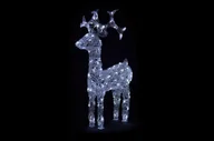 Oświetlenie świąteczne - Nexos Dekoracja LED - świąteczny renifer - 100 cm białe zimne światło - miniaturka - grafika 1