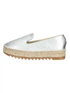 Espadryle damskie - Bullboxer Espadryle w kolorze srebrnym - grafika 1