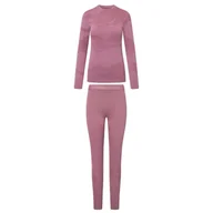 Bielizna sportowa damska - Komplet bielizny termoaktywnej damskiej Viking Gasher Lady Merino 4000 różowy - miniaturka - grafika 1