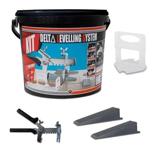 Rubi Zestaw do poziomowania płytek delta levelling system, 1 mm - Narzędzia glazurnicze - miniaturka - grafika 1