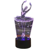 Lampy stojące - Dziecięca LAMPKA Nocna LED balerina baletnica RGB + pilot ZD98H - miniaturka - grafika 1