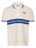 Koszulki męskie - Lacoste Męska koszulka polo Mężczyźni Bawełna biały w paski, 7 - miniaturka - grafika 1