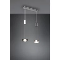Lampy sufitowe - Trio Franklin LED lampa wisząca 2-punktowa nikiel mat 326510207 - miniaturka - grafika 1