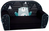 Zestawy mebli dla dzieci - DELSIT- mini sofa rozkładana dla dziecka, kanapa dla dzieci, miś - miniaturka - grafika 1