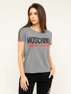 Moschino Underwear & Swim T-Shirt A1905 9003 Szary Regular Fit - Koszulki i topy damskie - miniaturka - grafika 1
