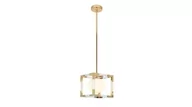 Lampy sufitowe - Lumina Deco Deco NOWOCZESNA LAMPA WISZĄCA ZŁOTA BOSCO W1 LDP 6025-1 (GD) - miniaturka - grafika 1