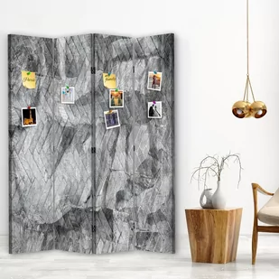 Parawan dwustronny korkowy, Spokój szarości (Rozmiar 145x170) - Parawany - miniaturka - grafika 2