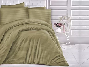 Darymex Pościel satynowa Vivario Olive Green 140x200 dx-140-psc-cgolg - Pościel - miniaturka - grafika 1