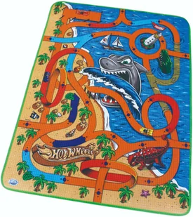 Piankowa mata Hot Wheels Rekin 120 x 90 cm uliczki - Maty piankowe - miniaturka - grafika 1